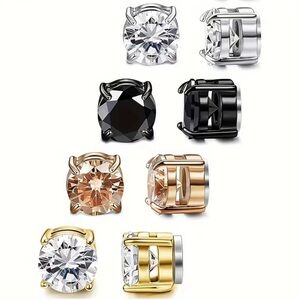 Stainless Steel Magnetic Stud Hypoallergenic Stud For Men and Women no Piercing